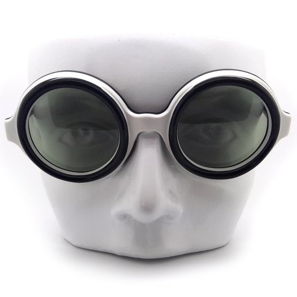 Vintage 70s Sunglasses MonoChrome Hockney Hand Made in France New Old Stock Sun main image 10